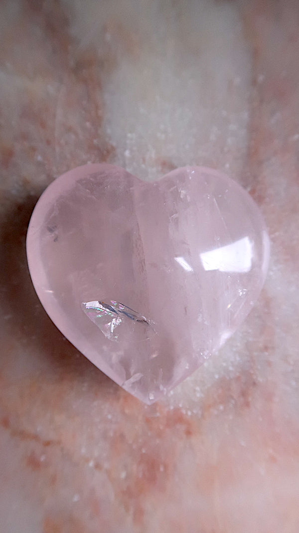 Rose Quartz Heart