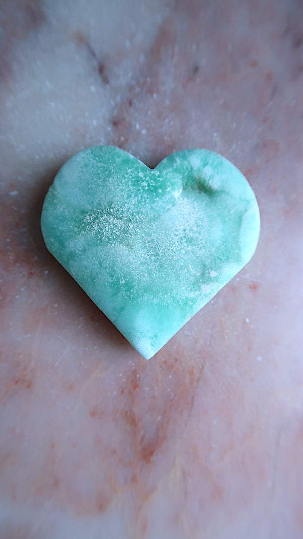 Blue Hemimorphite Heart