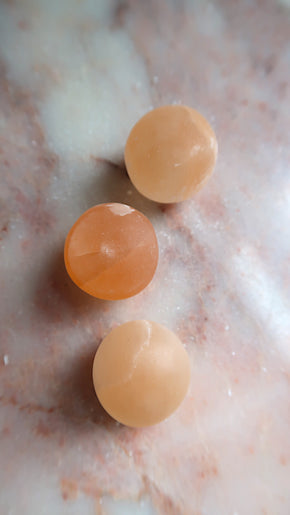 Orange Selenite Tumble