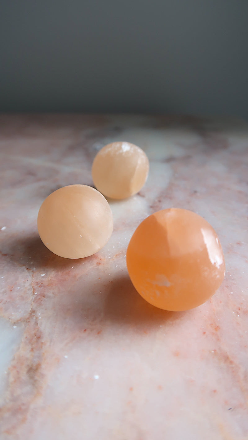 Orange Selenite Tumble