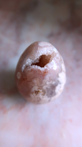 Flower Agate Egg