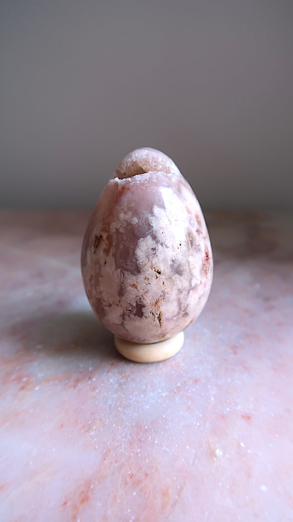 Flower Agate Egg
