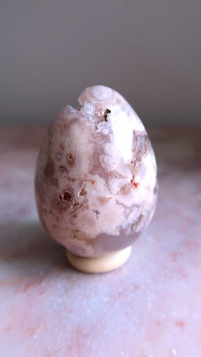 Flower Agate Egg