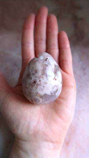 Flower Agate Egg