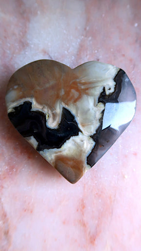 Volcano Agate Heart