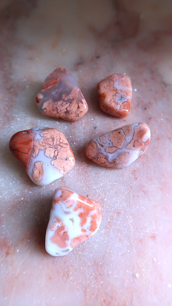 Premium Pink & Lavender Agate Tumbles