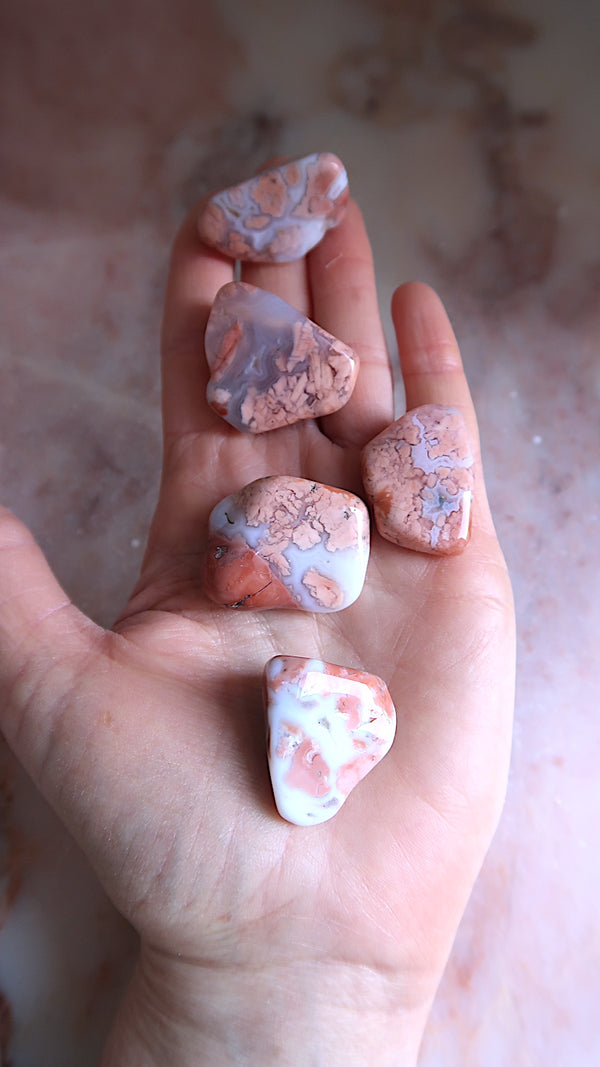Premium Pink & Lavender Agate Tumbles