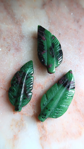 Ruby In Zoisite Leaves