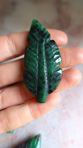 Ruby In Zoisite Leaves