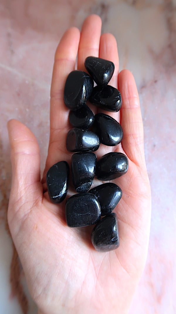 Black Tourmaline Tumbles
