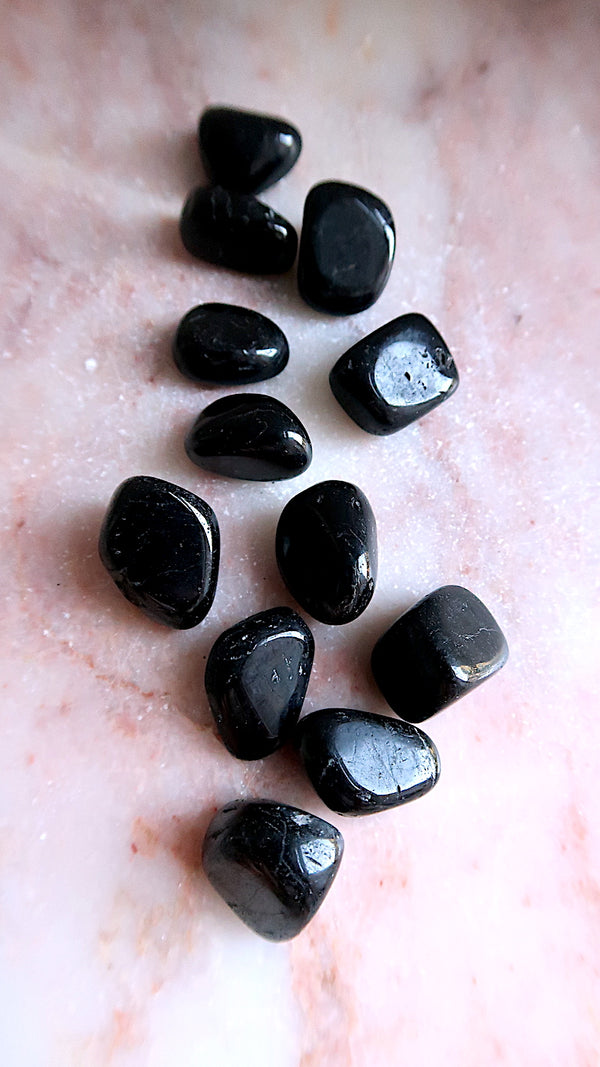 Black Tourmaline Tumbles