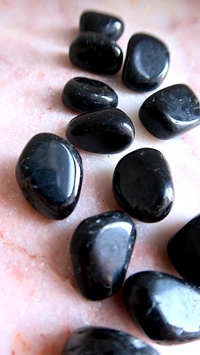 Black Tourmaline Tumbles