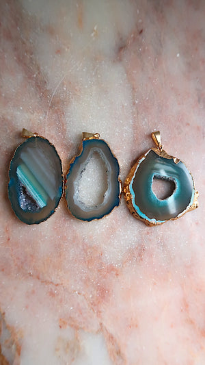 Blue Agate Necklace