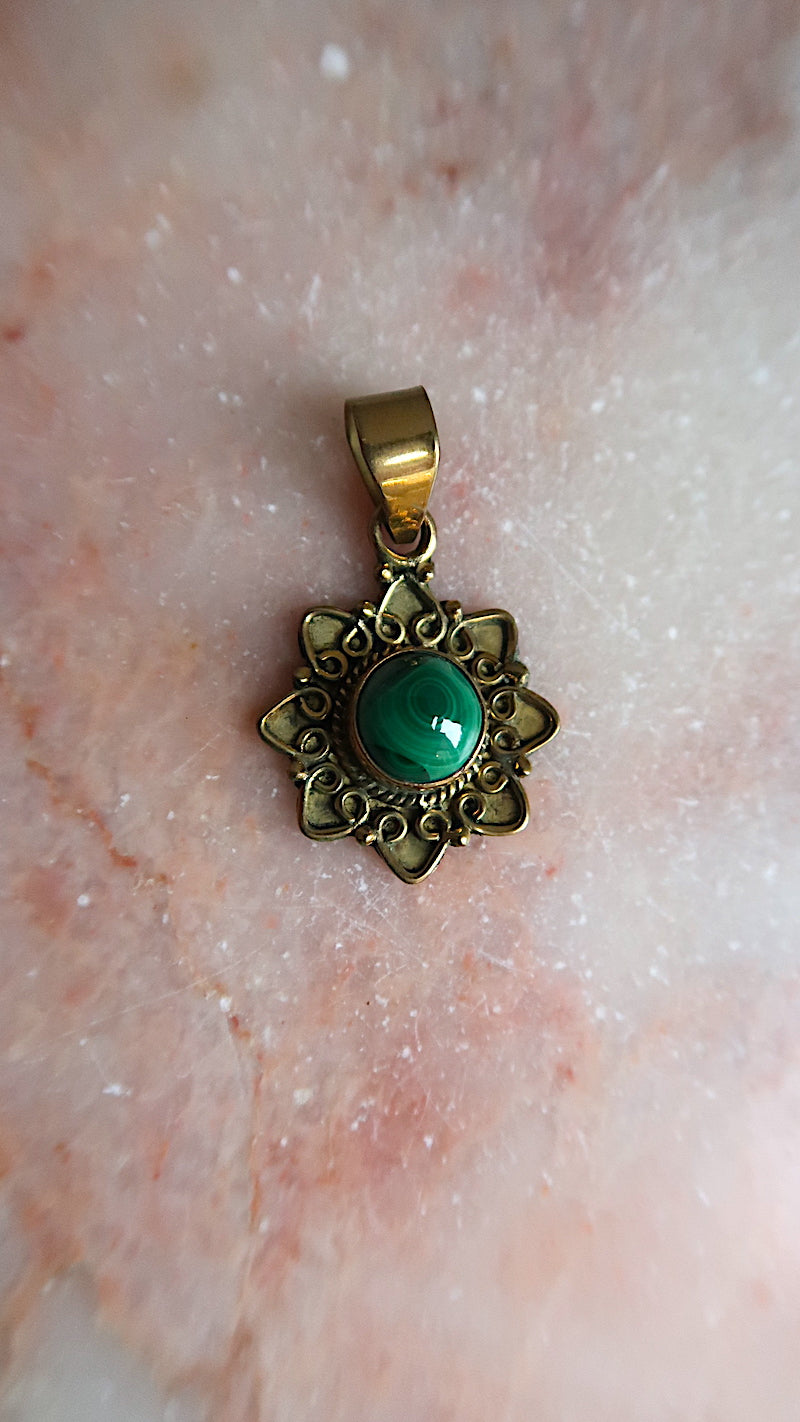 Malachite Star Pendant