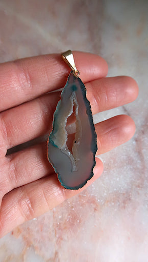 Raw Agate Necklace