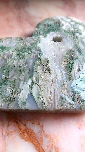 Extra Large Moss Agate Heart