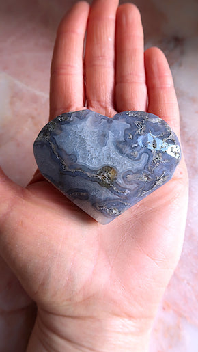 Premium Moss Agate Heart