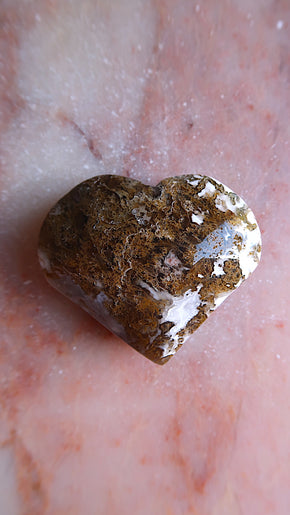 Premium Moss Agate Heart