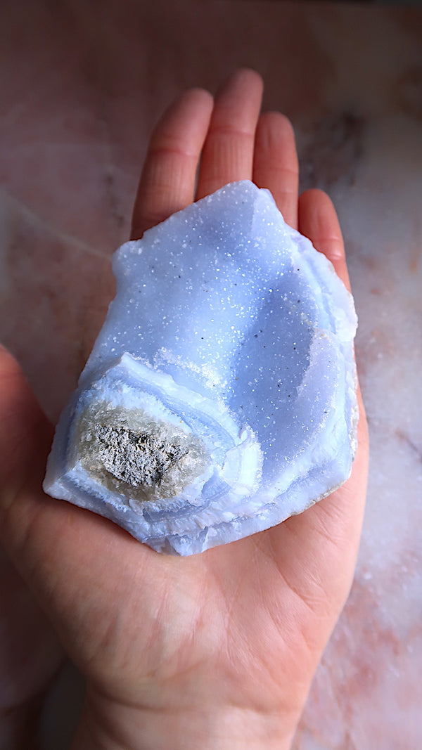 Large Raw Blue Lace Agate