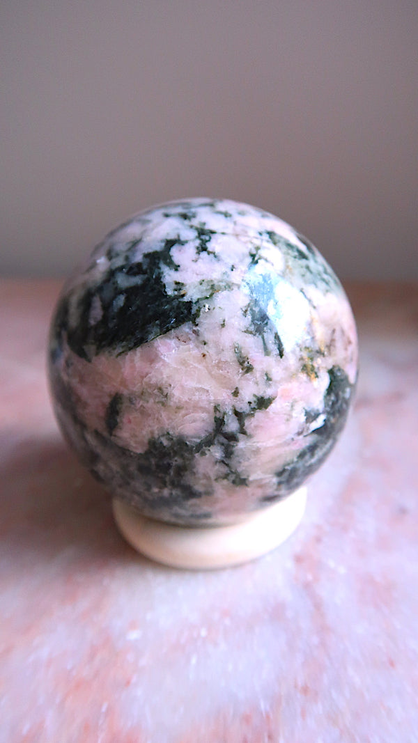 Pink Rhodochrosite Sphere