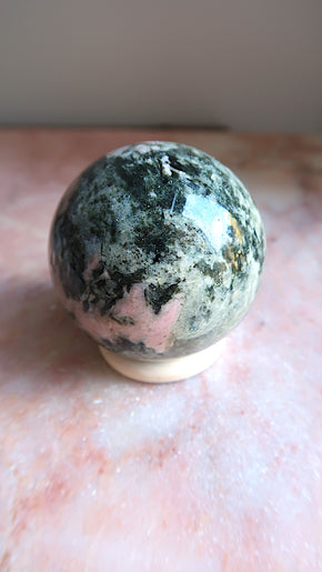 Pink Rhodochrosite Sphere