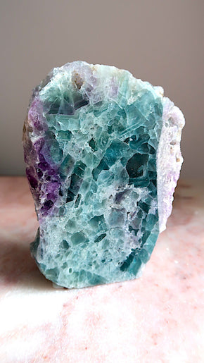 Large Aqua Blue fluorite
