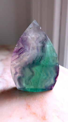 Rainbow Fluorite Teardrop