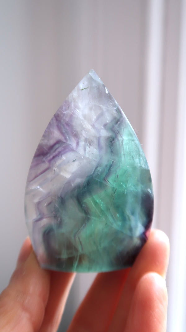 Rainbow Fluorite Teardrop