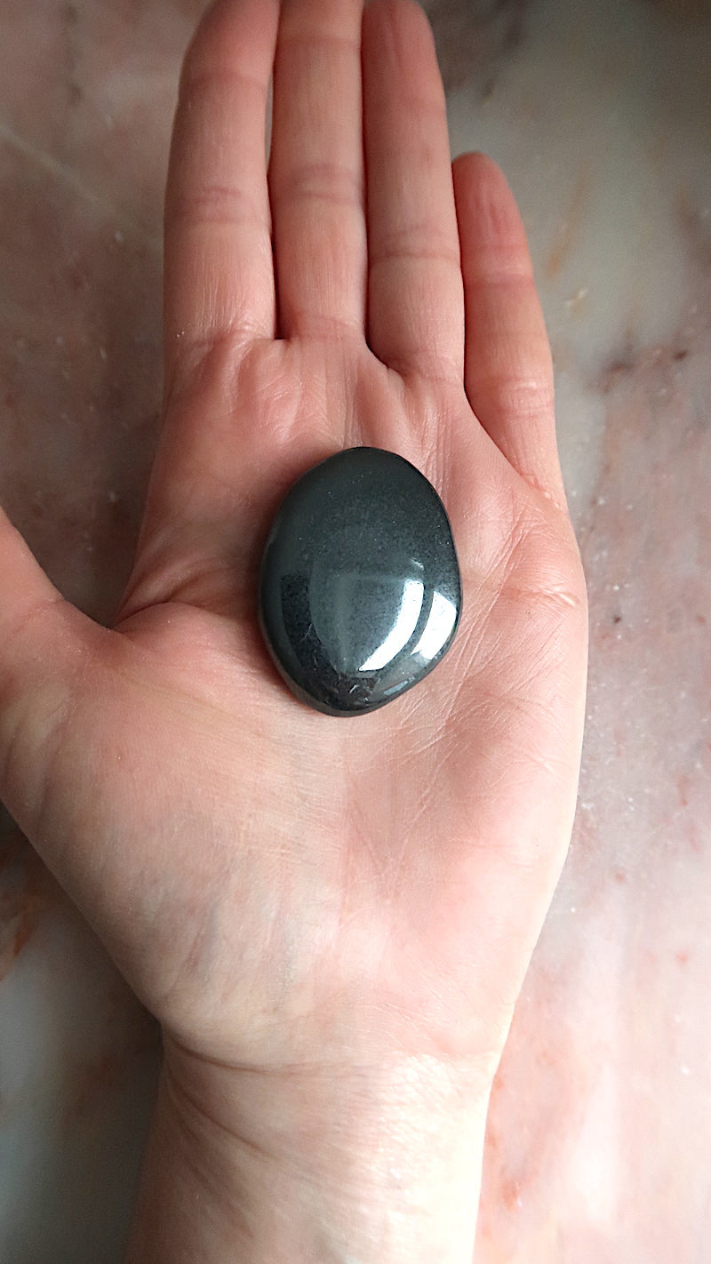 Hematite Palm Stones