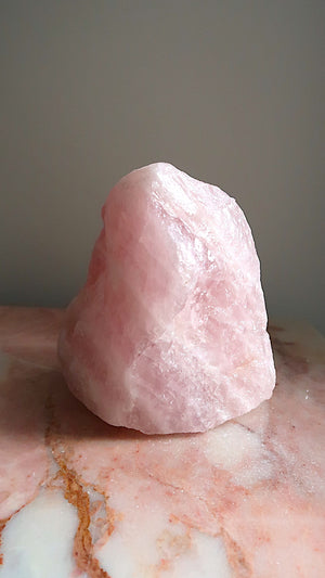 Large Raw Rose Quartz