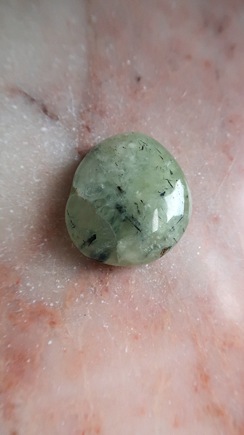 Prehnite Palm Stone