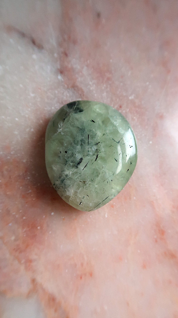 Prehnite Palm Stone