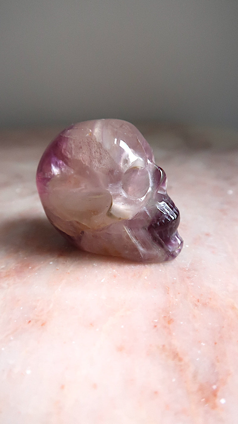 Craved Fluorite Skull