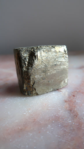 Golden Pyrite Cube