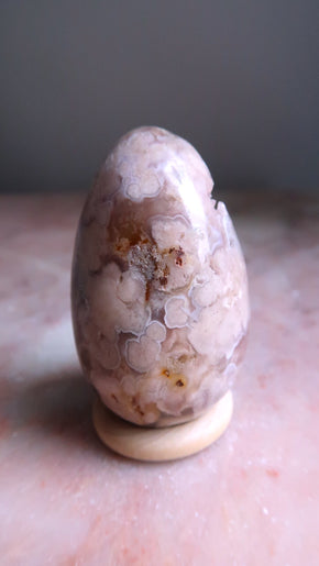 Flower Agate Egg