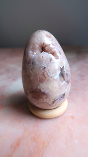 Flower Agate Egg
