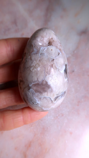 Flower Agate Egg