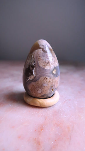 Flower Agate Egg