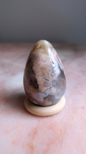Flower Agate Egg