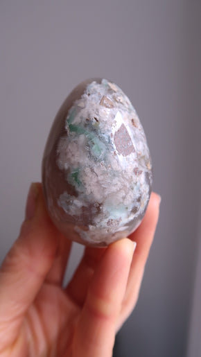 Flower Agate Egg