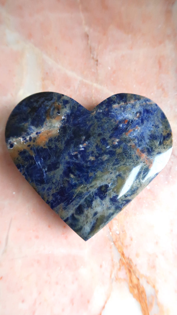 Large Sodalite Heart