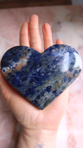 Large Sodalite Heart