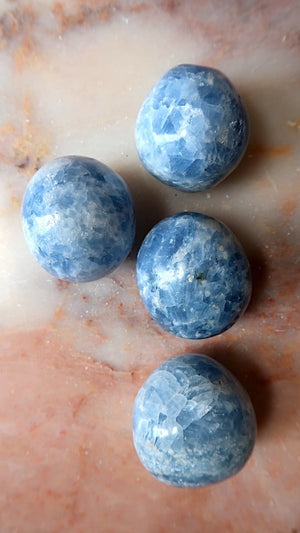 Chunky Blue Calcite Pebbles