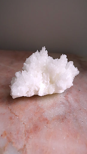 White Aragonite Cluster