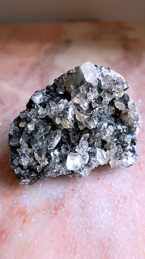 Midnight Apophyllite Cluster