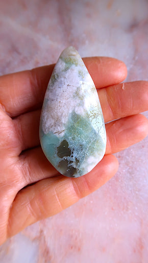 Flower Agate Tear Drop