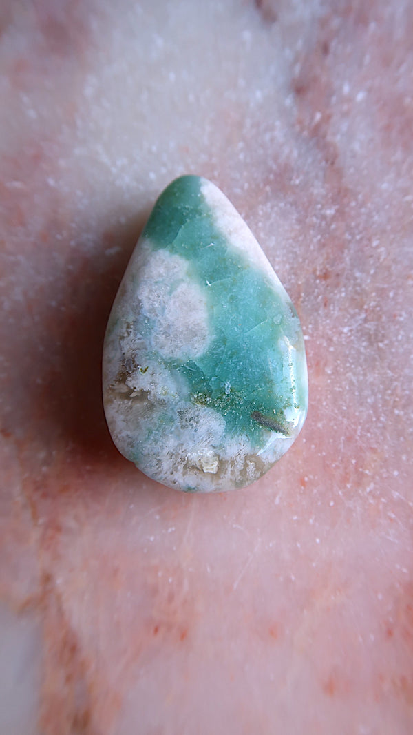 Flower Agate Tear Drop