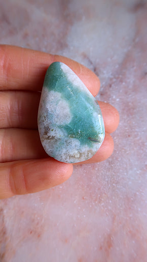 Flower Agate Tear Drop