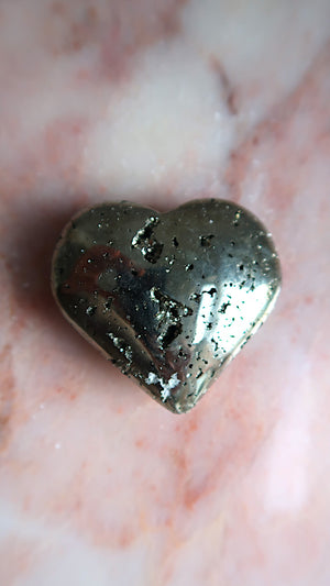 Golden Pyrite Heart