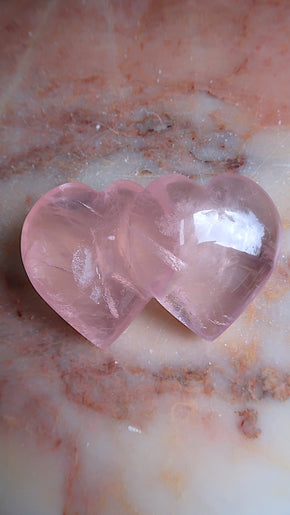 Entwined Rose Quartz Heart
